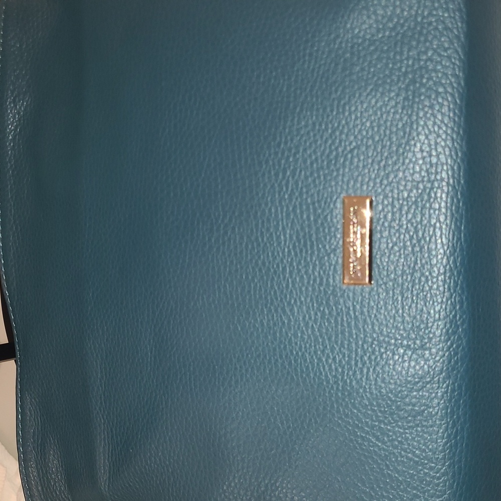 Viola Castellani Teal Satchel Two Way Carry Made in Italy - Picture 12 of 12